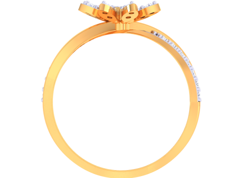 Printable 3D jewelry model of Lady diamond ring 3D Модель