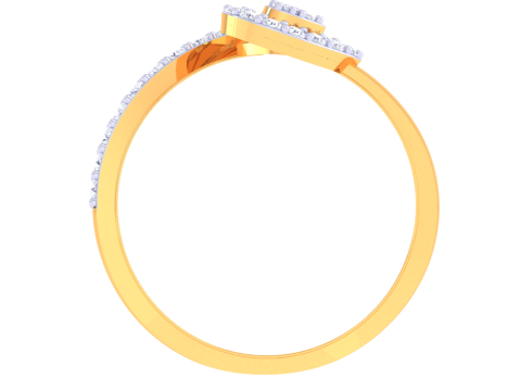 Printable 3D jewelry model of Lady diamond ring 3D Model