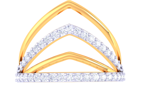 Printable 3D jewelry model of Lady diamond ring 3D Model