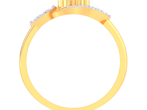 Printable 3D jewelry model of Lady diamond ring 3D Model