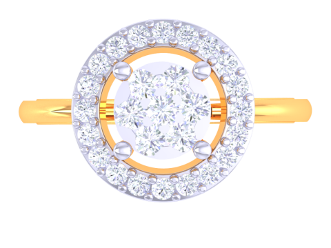 Printable 3D jewelry model of Lady diamond ring 3D Model
