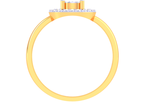 Printable 3D jewelry model of Lady diamond ring 3D Model