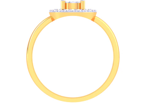 Printable 3D jewelry model of Lady diamond ring 3D Model