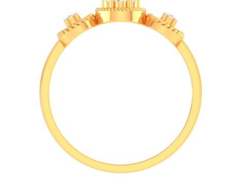 Printable 3D jewelry model of Lady diamond ring 3D Model