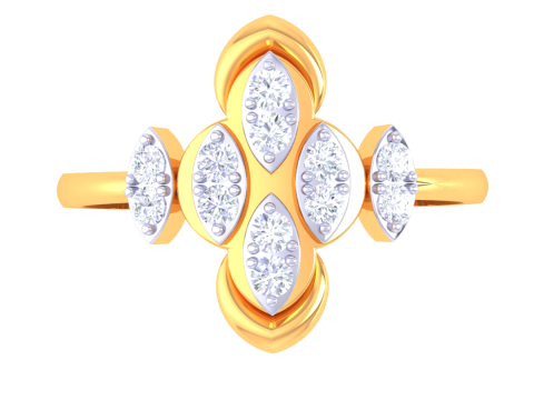 Printable 3D jewelry model of Lady diamond ring 3Dモデル
