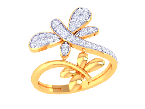 可打印女士钻戒3D珠宝模型 3D 模型