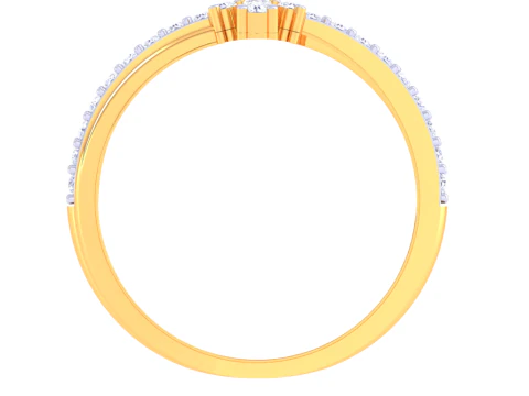 Printable 3D jewelry model of Lady diamond ring 3D Model