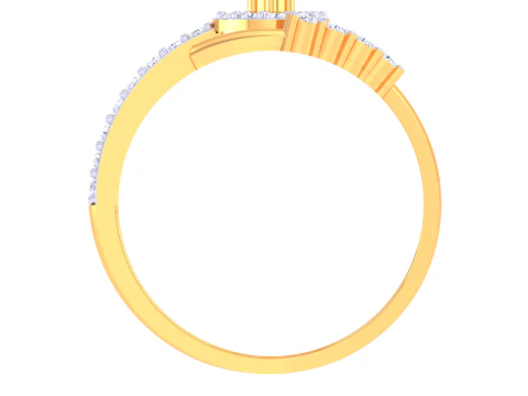 Printable 3D jewelry model of Lady diamond ring 3D Model