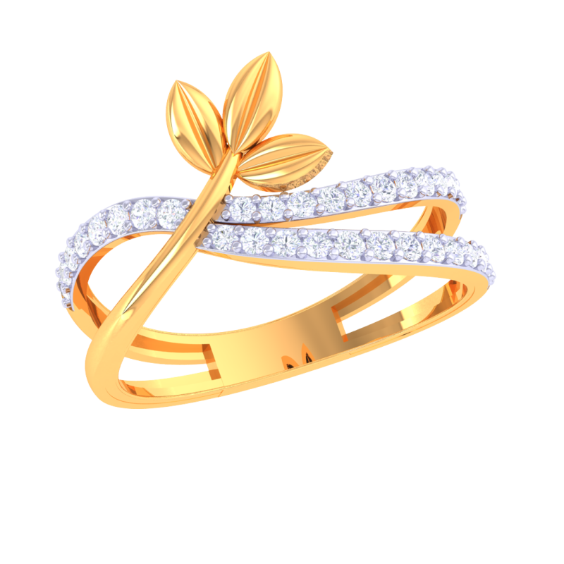Printable 3D jewelry model of Lady diamond ring 3D Model .c4d .max .obj .3ds .fbx .stl .blend 