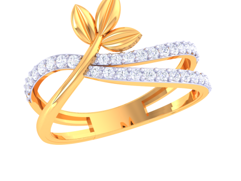 Printable 3D jewelry model of Lady diamond ring 3D 模型