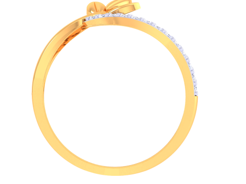 Printable 3D jewelry model of Lady diamond ring 3D Model