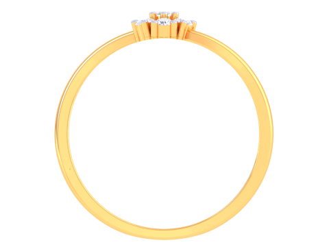Printable 3D jewelry model of Lady diamond ring 3D Modell