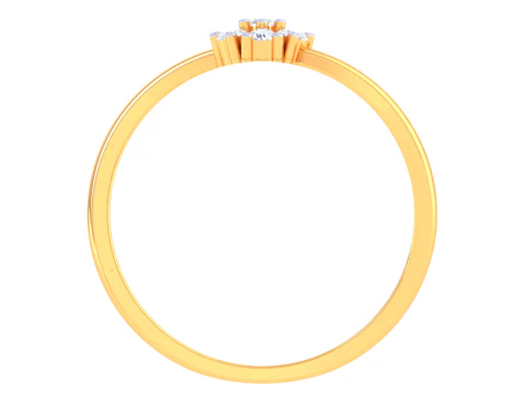 Printable 3D jewelry model of Lady diamond ring 3D Model
