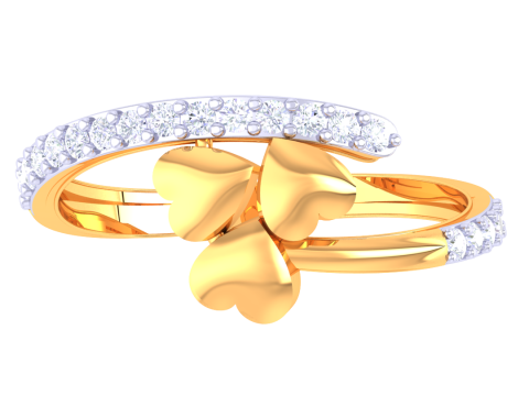 Printable 3D jewelry model of Lady diamond ring Model 3D