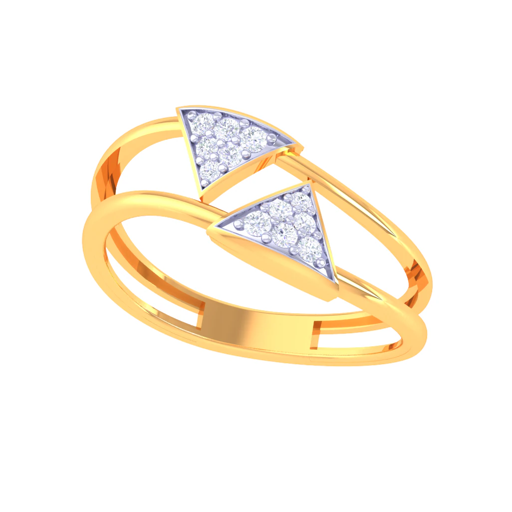 Printable 3D jewelry model of Lady diamond ring 3D Model .c4d .max .obj .3ds .fbx .stl .blend 