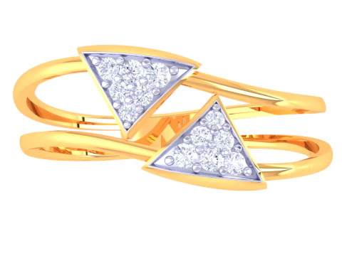 Printable 3D jewelry model of Lady diamond ring 3D Model