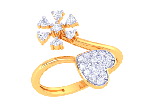 Printable 3D jewelry model of Lady diamond ring 3Dモデル