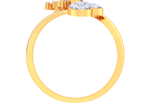 Printable 3D jewelry model of Lady diamond ring Modèle 3D
