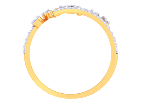 Printable 3D jewelry model of Lady diamond ring 3D Modell