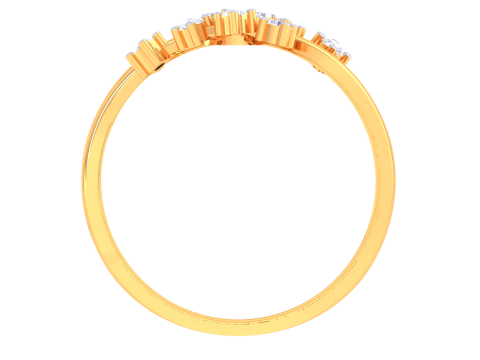 Printable 3D jewelry model of Lady diamond ring Modello 3D