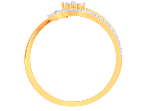 Printable 3D jewelry model of Lady diamond ring Model 3D