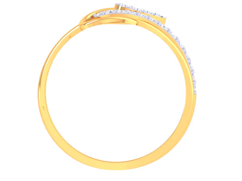 Printable 3D jewelry model of Lady diamond ring 3D Model