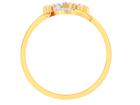 Printable 3D jewelry model of Lady diamond ring Modelo 3D