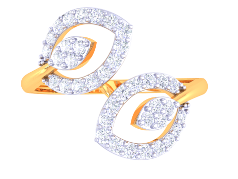 Printable 3D jewelry model of Lady diamond ring Modèle 3D