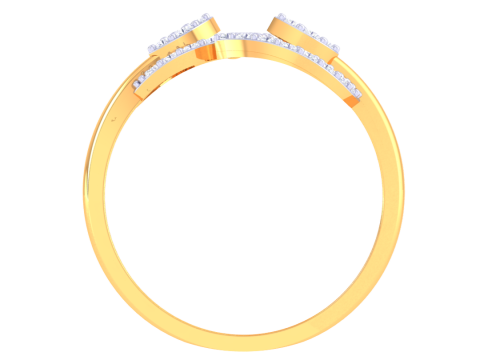 Printable 3D jewelry model of Lady diamond ring Modèle 3D