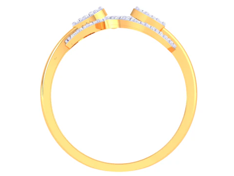 Printable 3D jewelry model of Lady diamond ring 3D Model