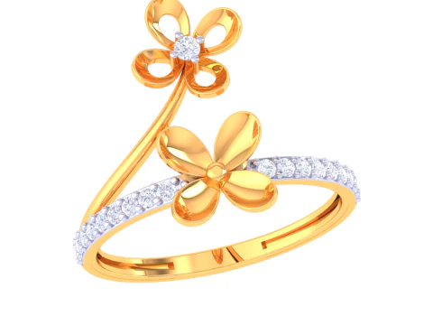 可打印女士钻戒3D珠宝模型 3D 模型