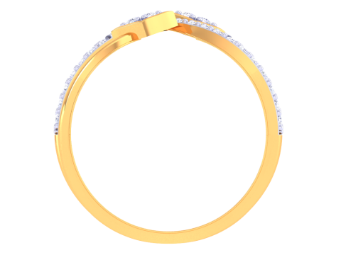 Printable 3D jewelry model of Lady diamond ring Modelo 3D