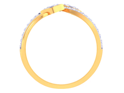 Printable 3D jewelry model of Lady diamond ring 3D Model