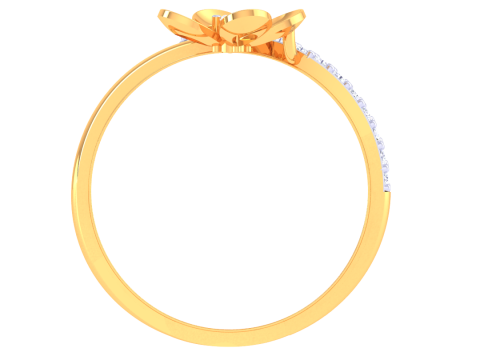 Printable 3D jewelry model of Lady diamond ring Modello 3D