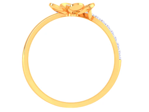 Printable 3D jewelry model of Lady diamond ring 3D Model