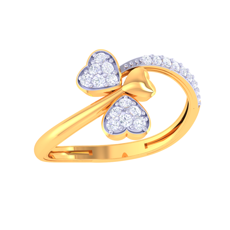 Printable 3D jewelry model of Lady diamond ring Modelo 3D .c4d .max .obj .3ds .fbx .stl .blend