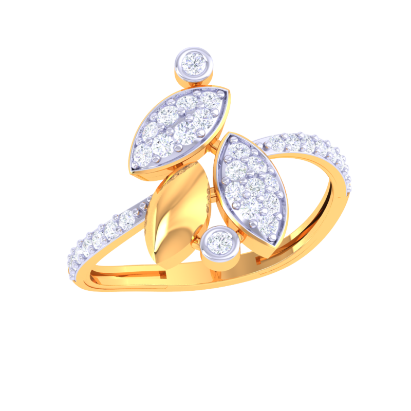 Printable 3D jewelry model of Lady diamond ring Model 3D .c4d .max .obj .3ds .fbx .stl .blend