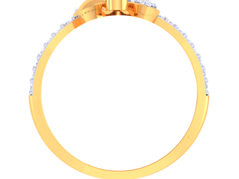 Printable 3D jewelry model of Lady diamond ring Model 3D