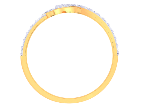 Printable 3D jewelry model of Lady diamond ring 3D मॉडल