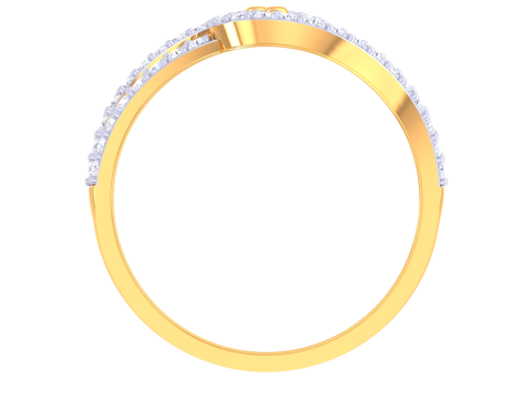 Printable 3D jewelry model of Lady diamond ring Model 3D