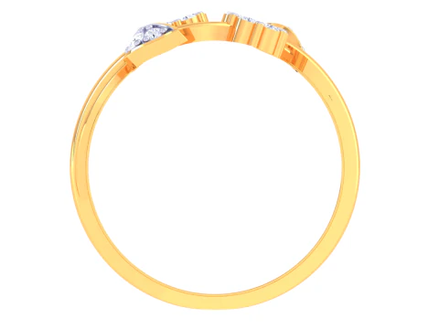 Printable 3D jewelry model of Lady diamond ring 3D Model