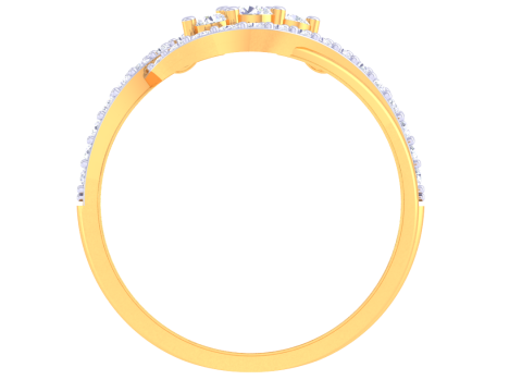 Printable 3D jewelry model of Lady diamond ring 3D मॉडल
