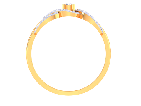Printable 3D jewelry model of Lady diamond ring 3D मॉडल