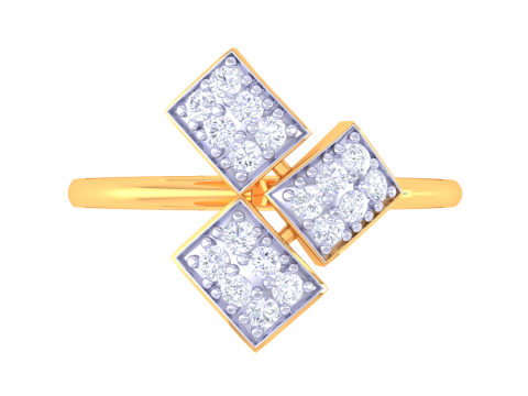 Printable 3D jewelry model of Lady diamond ring 3D Model