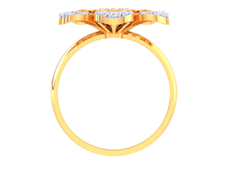 Printable 3D jewelry model of Lady diamond ring 3D Model