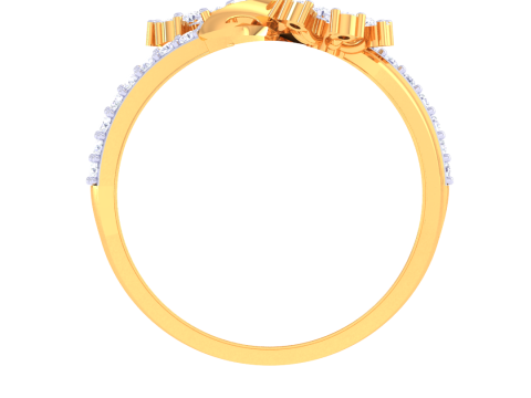 Printable 3D jewelry model of Lady diamond ring 3D Modell