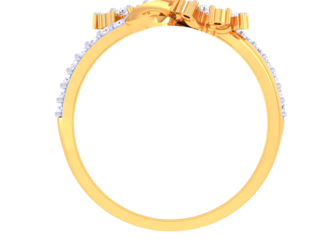 Printable 3D jewelry model of Lady diamond ring 3D Model