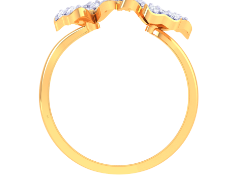 Printable 3D jewelry model of Lady diamond ring Model 3D
