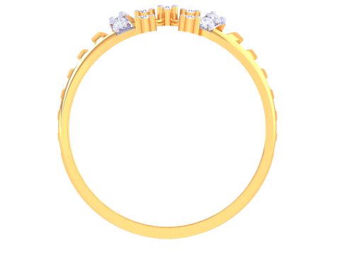 Printable 3D jewelry model of Lady diamond ring Model 3D