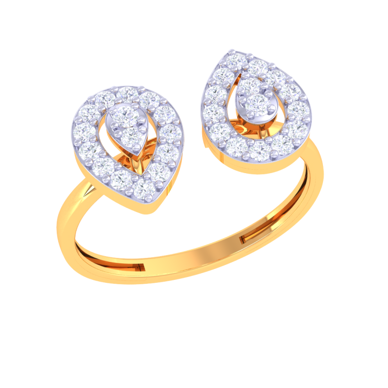 Printable 3D jewelry model of Lady diamond ring Modelo 3D .c4d .max .obj .3ds .fbx .stl .blend